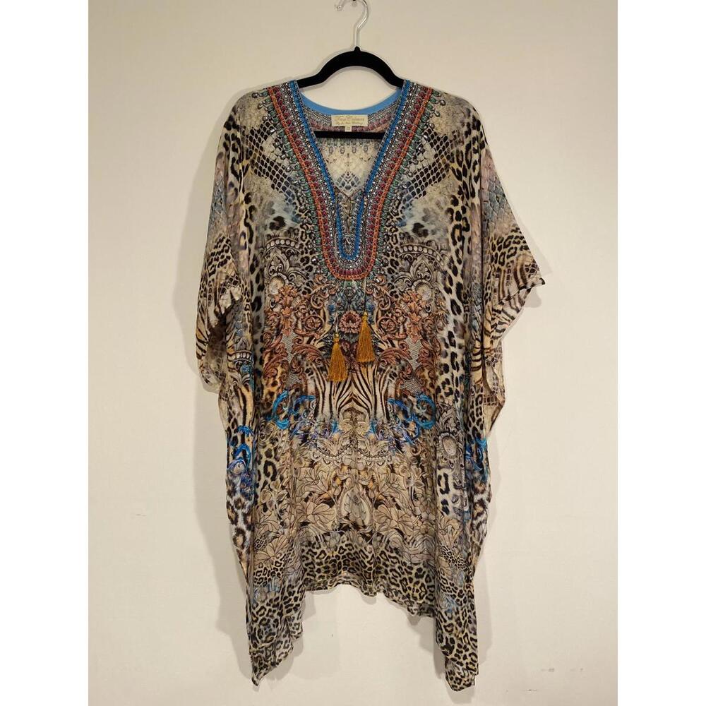 True Colours By La Moda Clothing Silk Viscose Swim Cover-Up